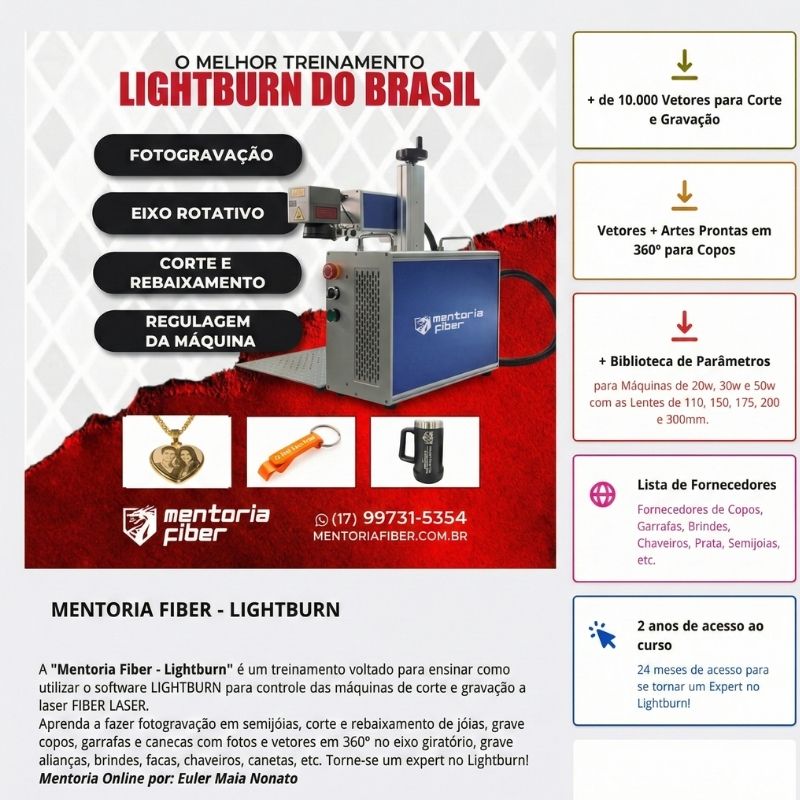 MENTORIA FIBER – LightBurn